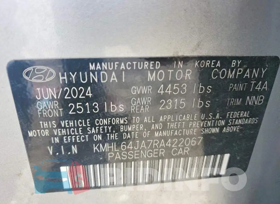 KMHL64JA7RA422067 Photo# 12