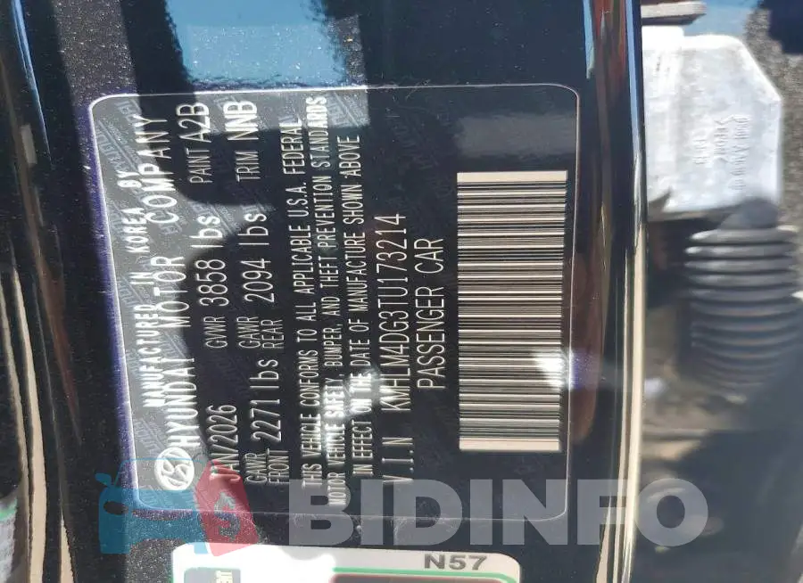KMHLM4DG3TU173214 Photo# 12