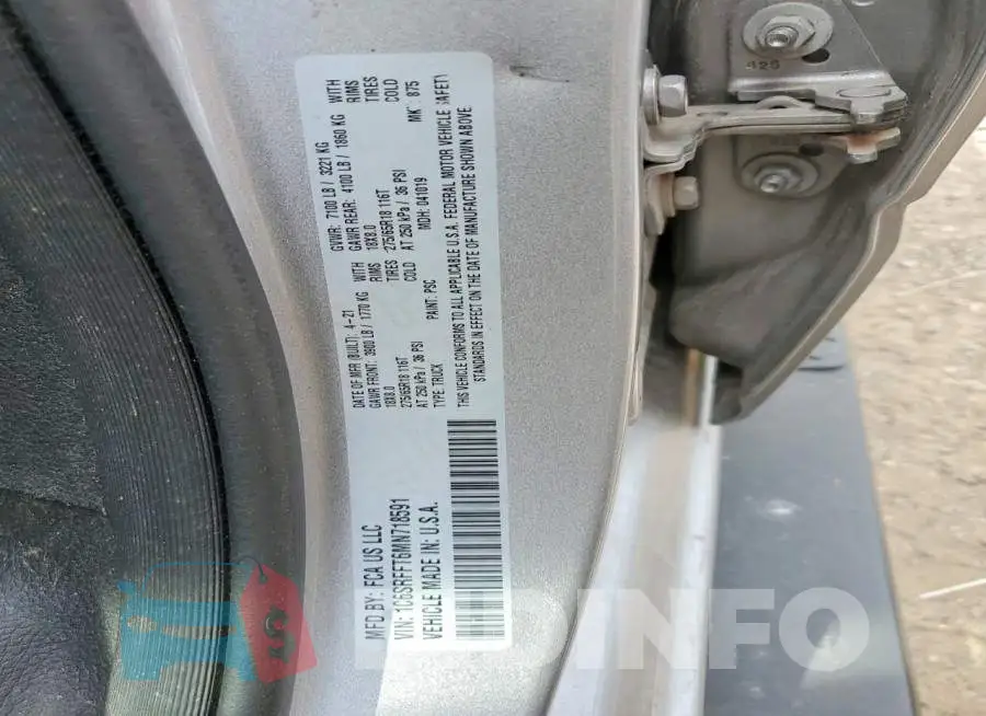 1C6SRFFT6MN718591 Photo# 12