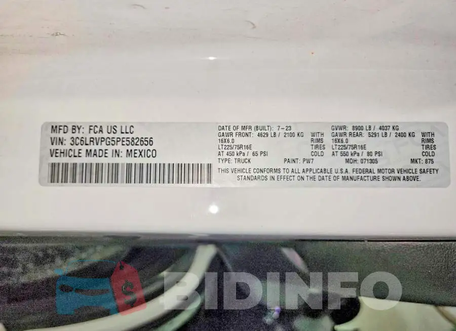3C6LRVPG5PE582656 Photo# 13