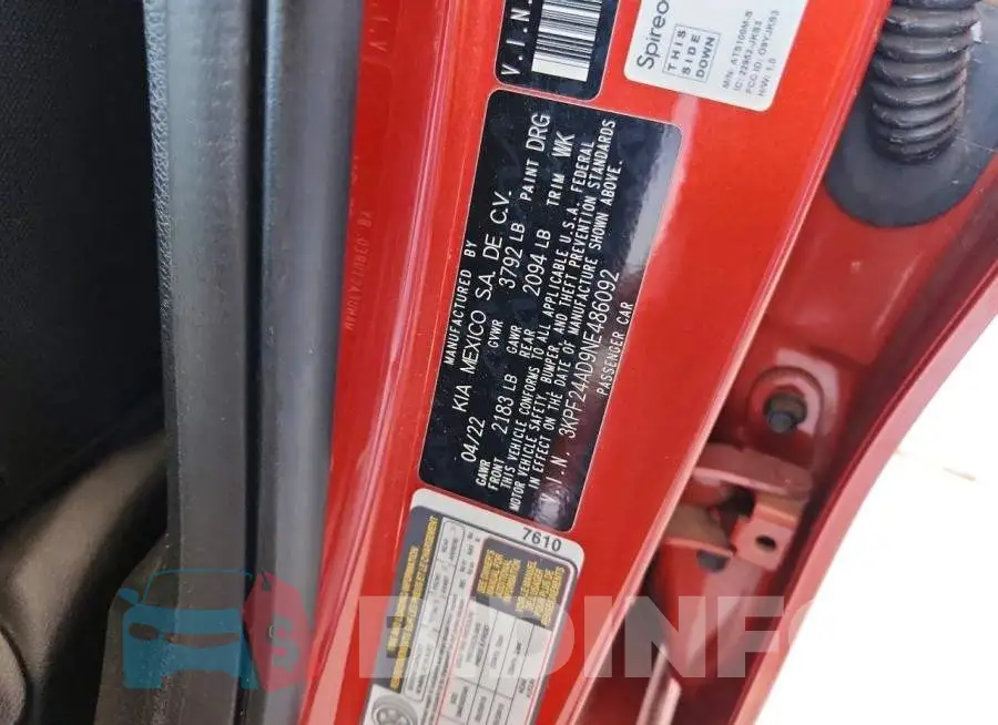 3KPF24AD9NE486092 Photo# 13