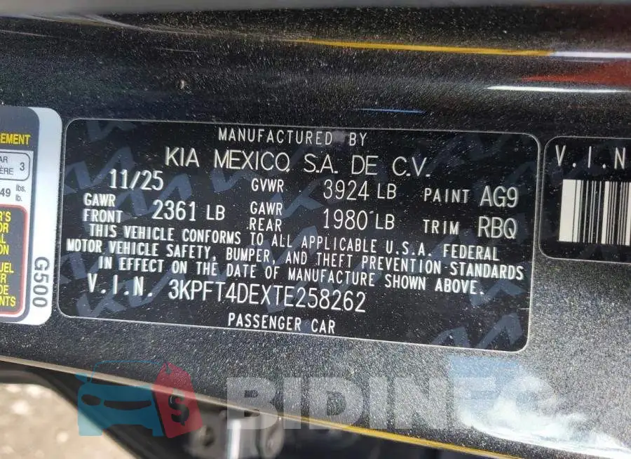 3KPFT4DEXTE258262 Photo# 12