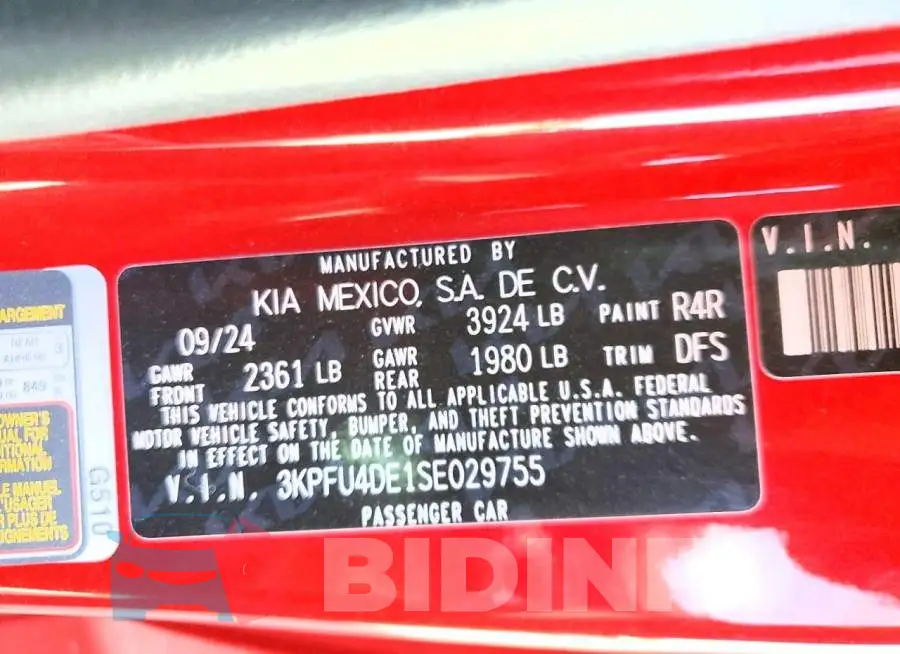 3KPFU4DE1SE029755 Photo# 14