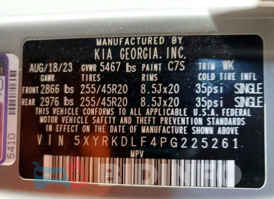 5XYRKDLF4PG225261 Photo# 14