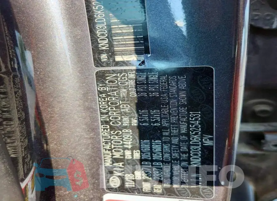 KNDCD3LD6K5254531 Photo# 13