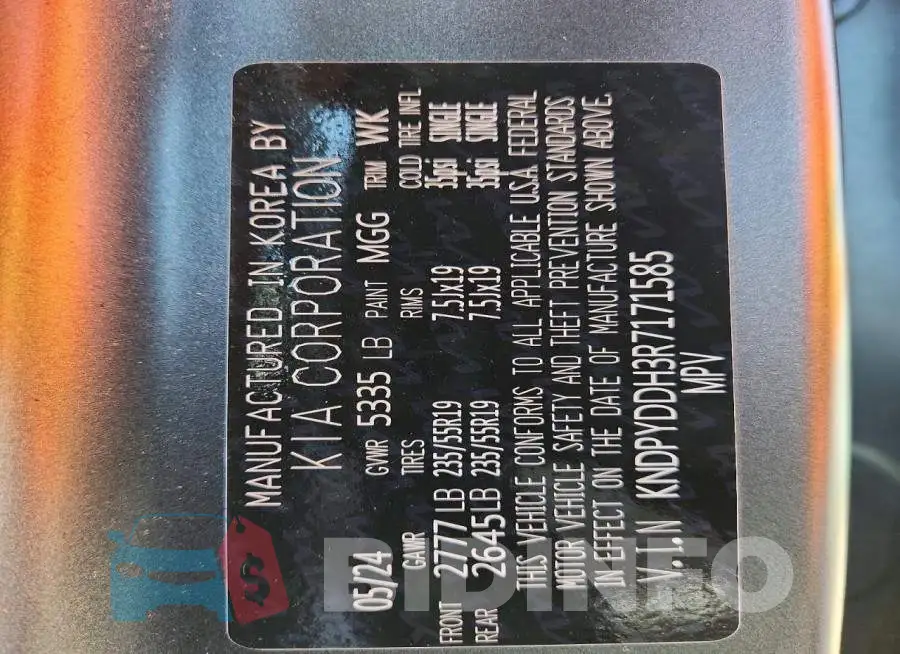 KNDPYDDH3R7171585 Photo# 14