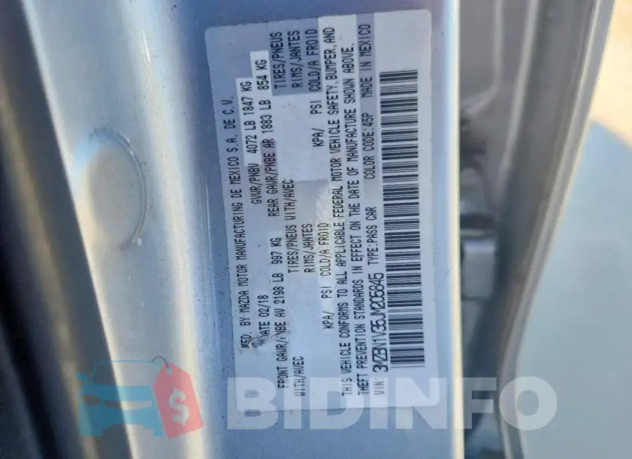 3MZBN1V35JM205845 Photo# 12