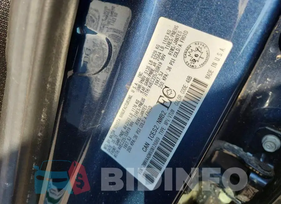 7MMVAADW9SN126869 Photo# 13