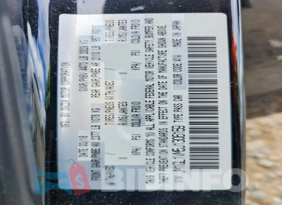JM1GL1VM5J1306159 Photo# 13