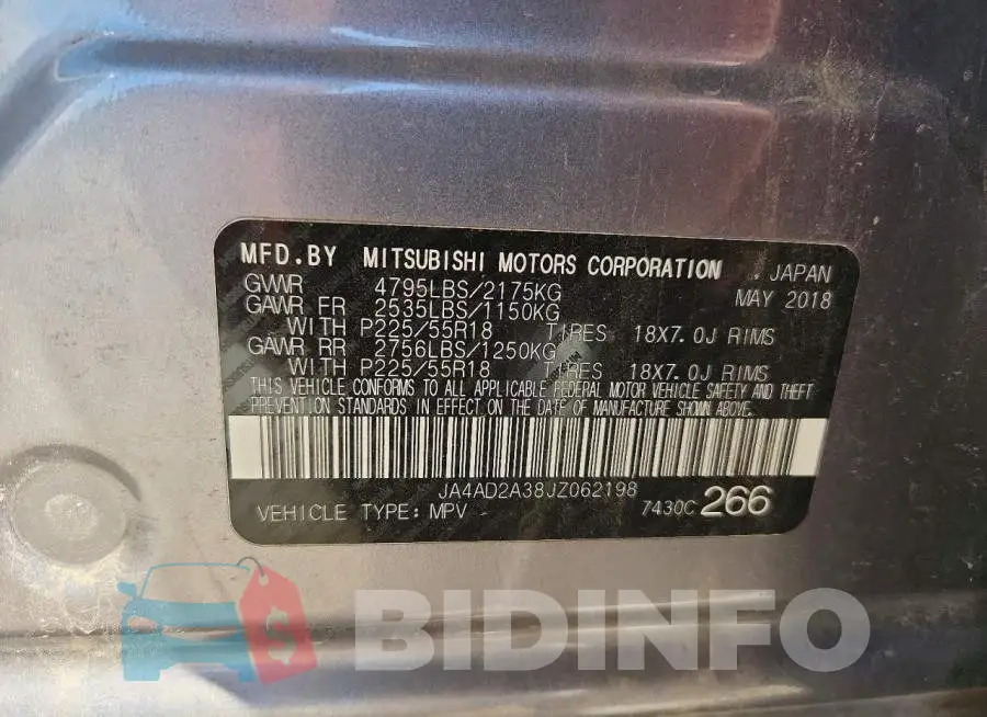 JA4AD2A38JZ062198 Photo# 13