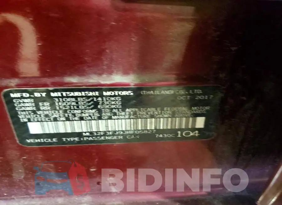 ML32F3FJ9JHF05827 Photo# 12