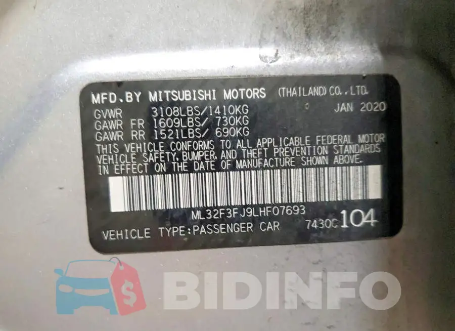 ML32F3FJ9LHF07693 Photo# 13