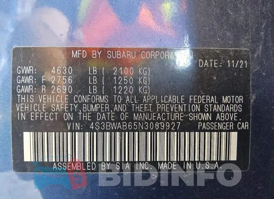 4S3BWAB65N3009927 Photo# 13