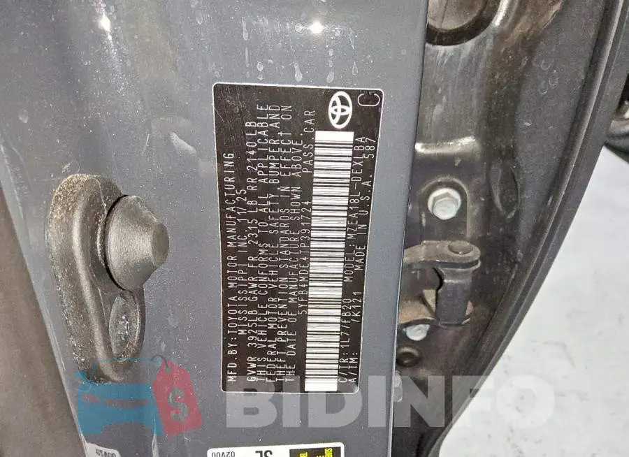 5YFB4MDE4TP391724 Photo# 13