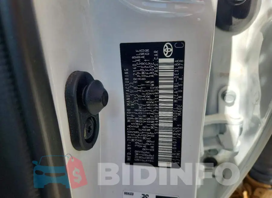 5YFB4MDE7RP111836 Photo# 12