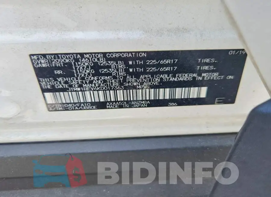 JTMW1RFV6KD017363 Photo# 13