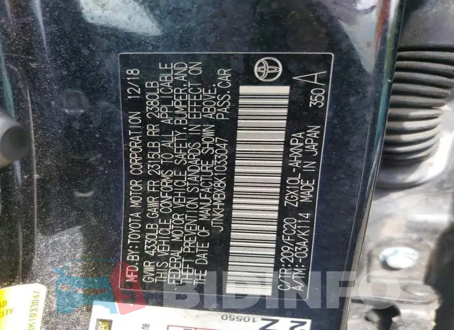 JTNKHMBX8K1033047 Photo# 12
