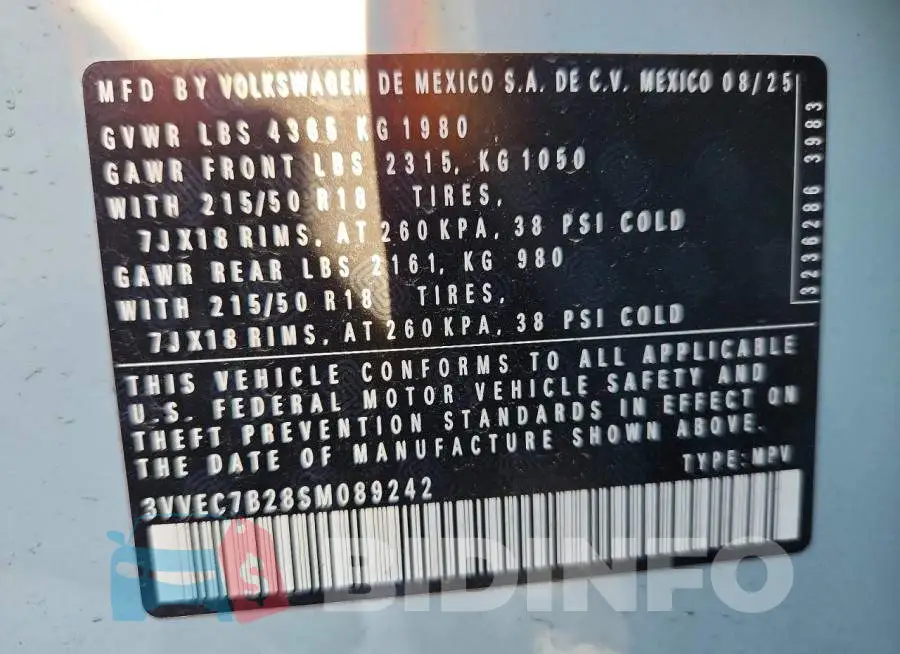 3VVEC7B28SM089242 Photo# 14
