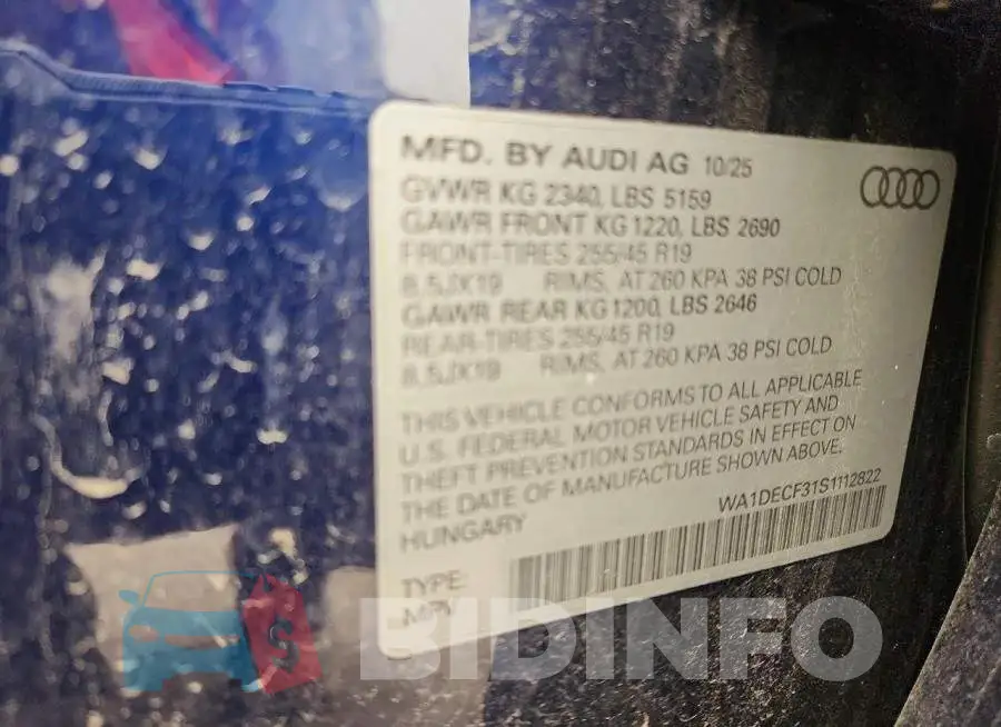 WA1DECF31S1112822 Photo# 13