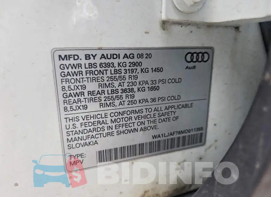 WA1LJAF76MD011355 Photo# 13
