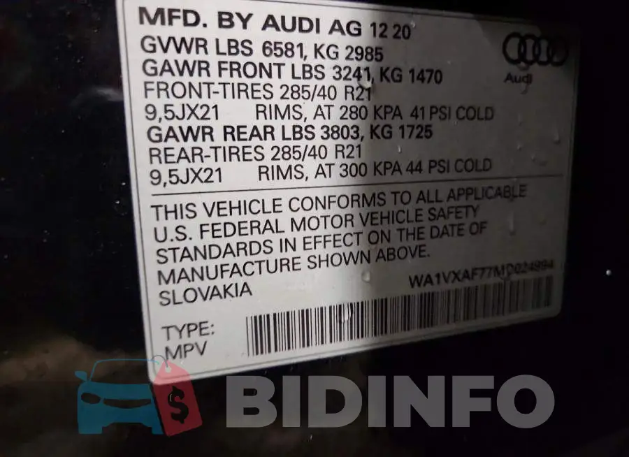 WA1VXAF77MD024994 Photo# 13