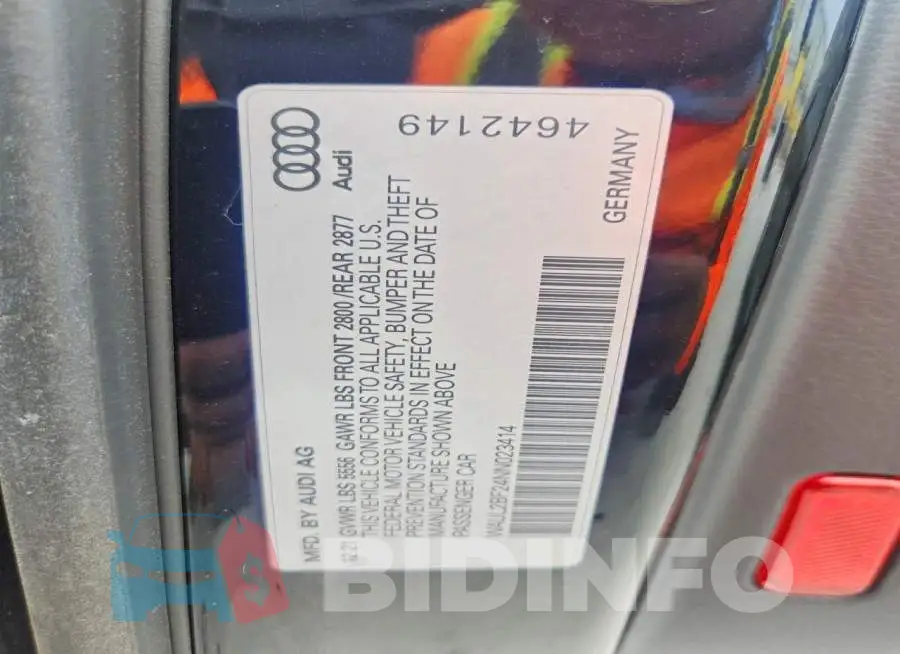 WAUL2BF24NN023414 Photo# 12