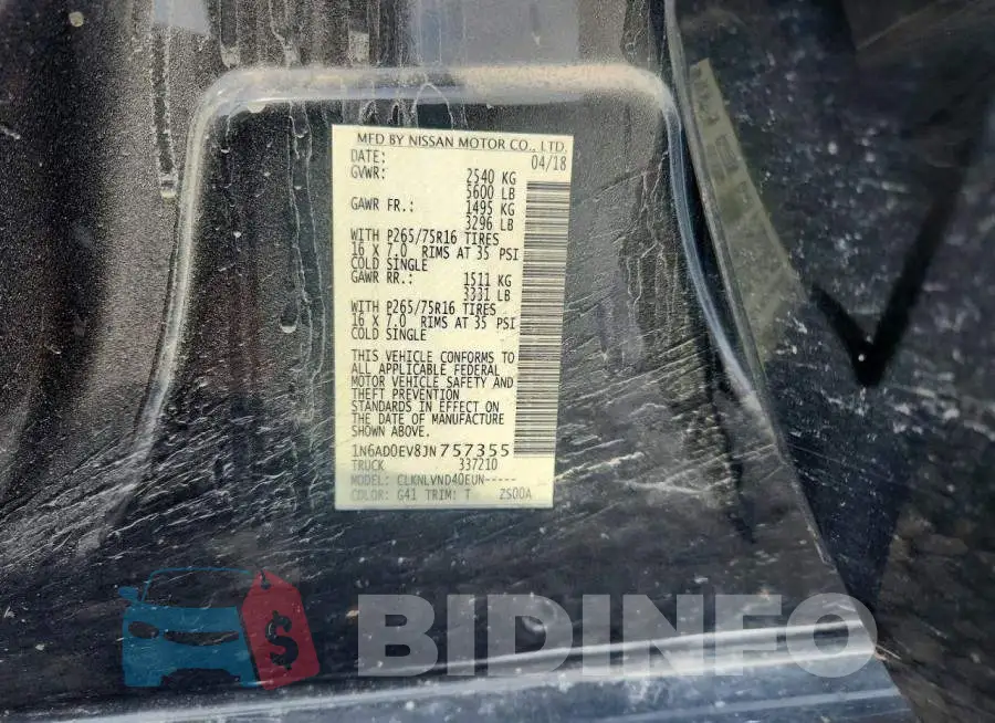 1N6AD0EV8JN757355 Photo# 12