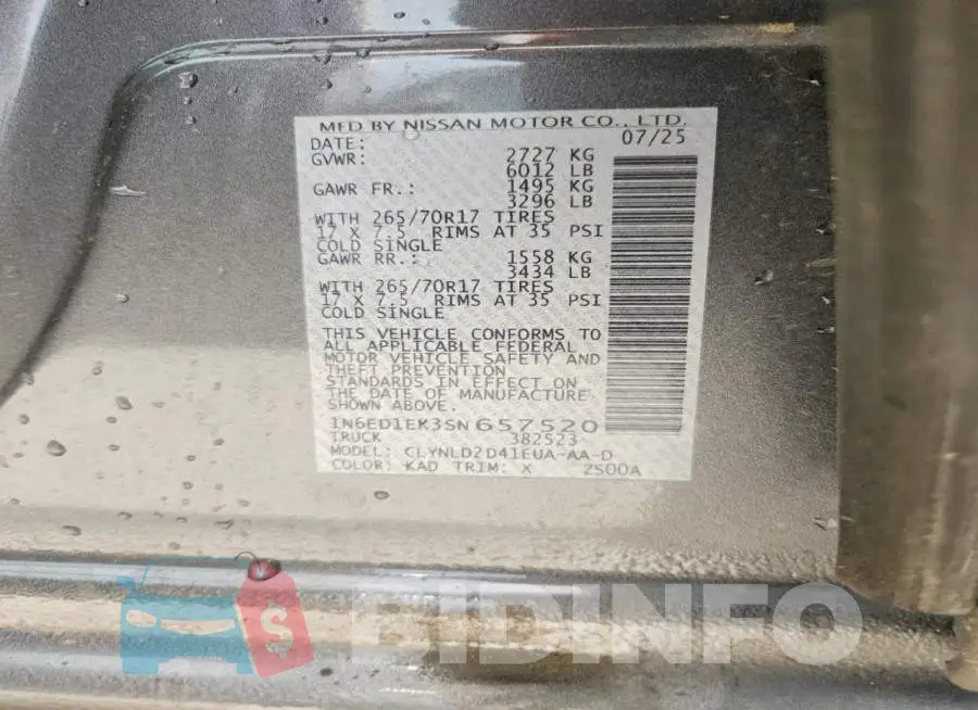 1N6ED1EK3SN657520 Photo# 12