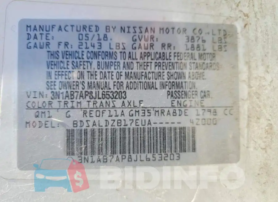3N1AB7AP8JL653203 Photo# 12