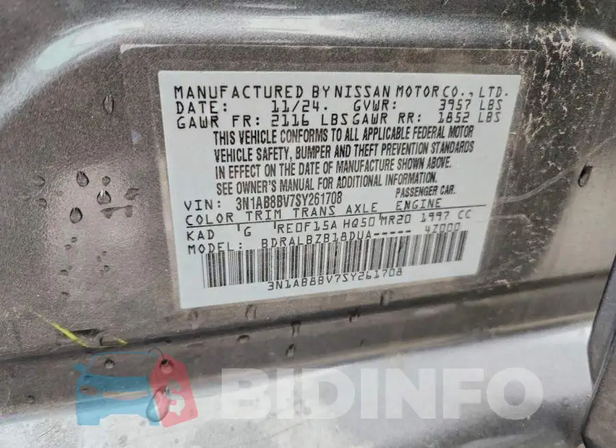 3N1AB8BV7SY261708 Photo# 12