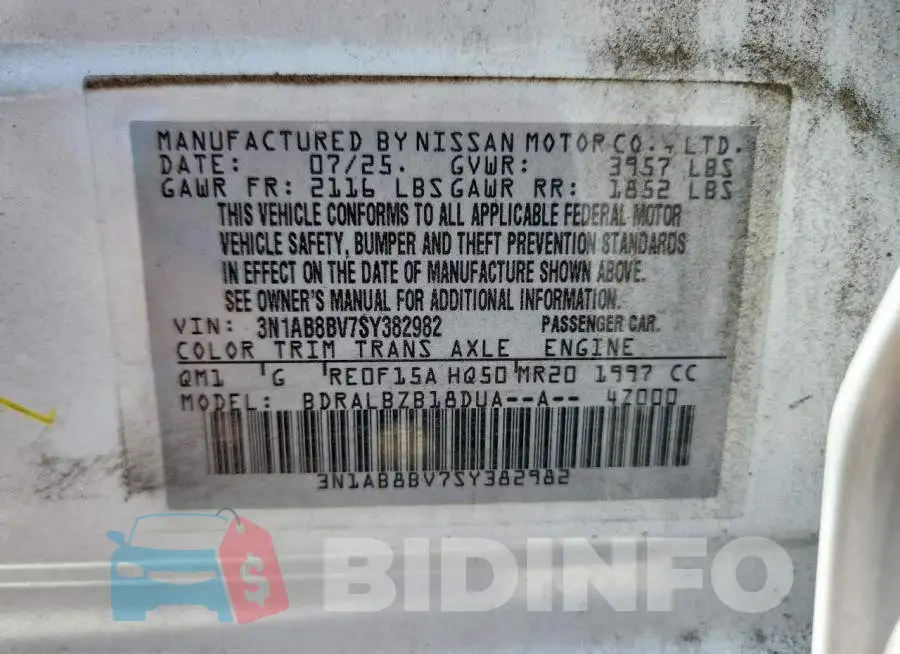 3N1AB8BV7SY382982 Photo# 12