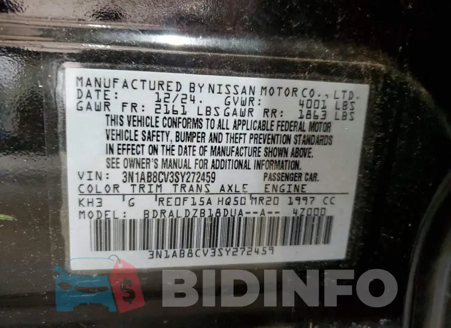 3N1AB8CV3SY272459 Photo# 12