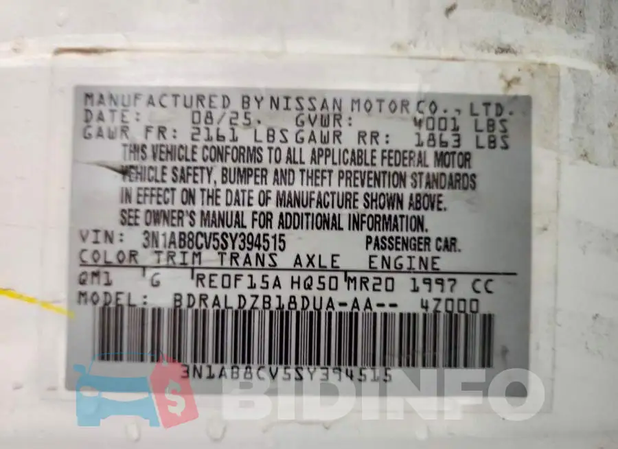 3N1AB8CV5SY394515 Photo# 12