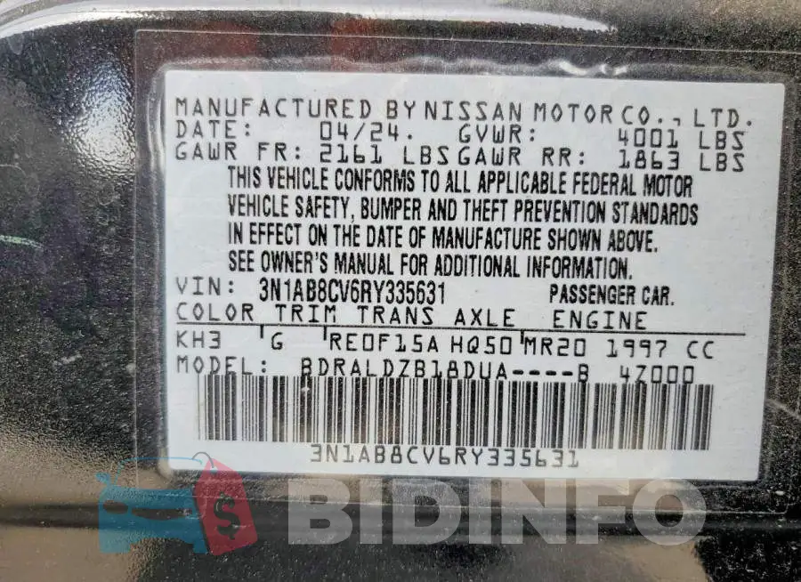 3N1AB8CV6RY335631 Photo# 12