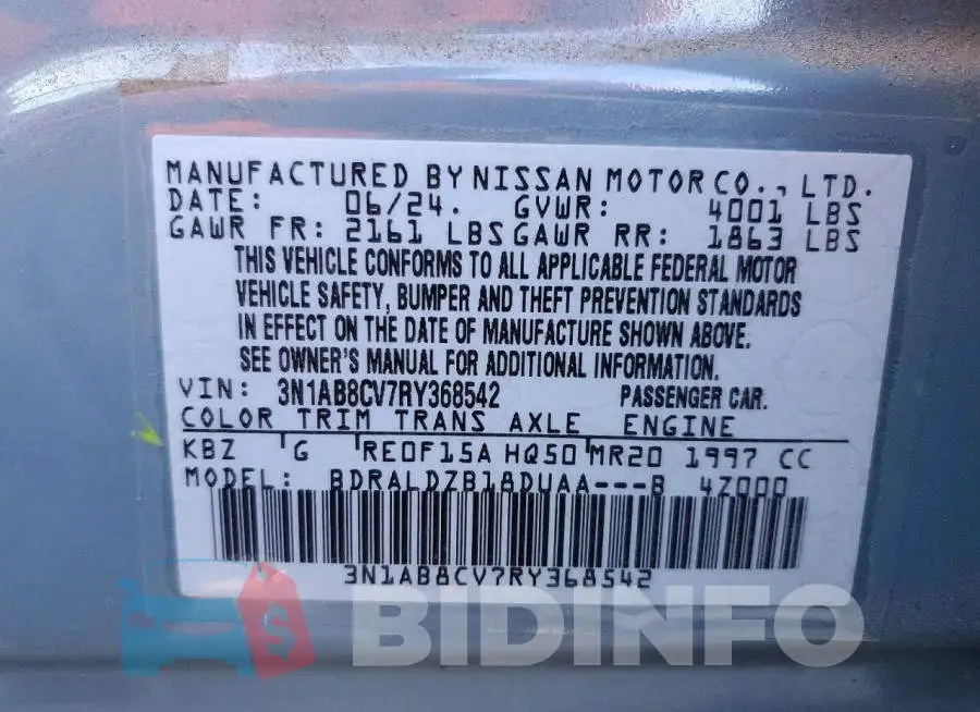 3N1AB8CV7RY368542 Photo# 12