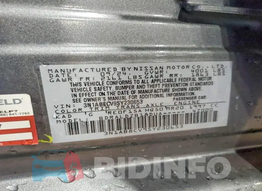 3N1AB8CV9SY230653 Photo# 12