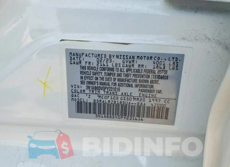 3N1AB8DV0PY231616 Photo# 12
