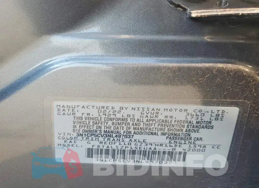 3N1CP5CV3NL497037 Photo# 14