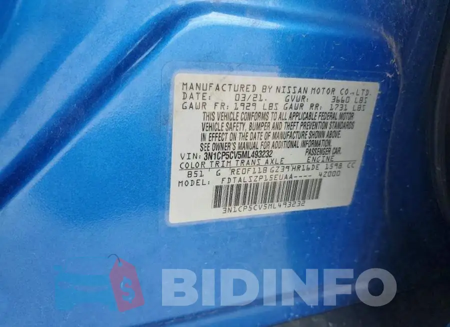 3N1CP5CV5ML493232 Photo# 13