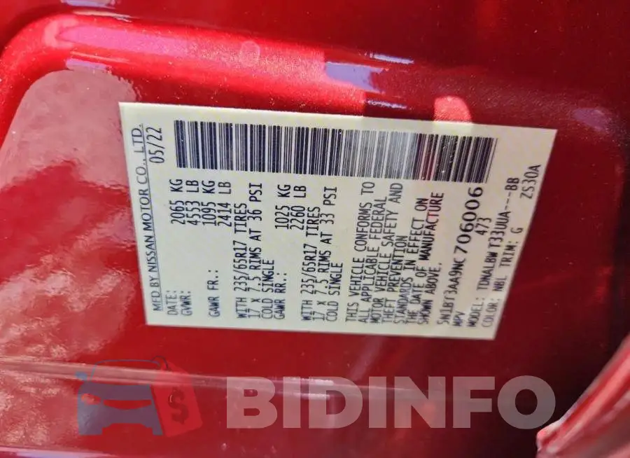 5N1BT3AA9NC706006 Photo# 13