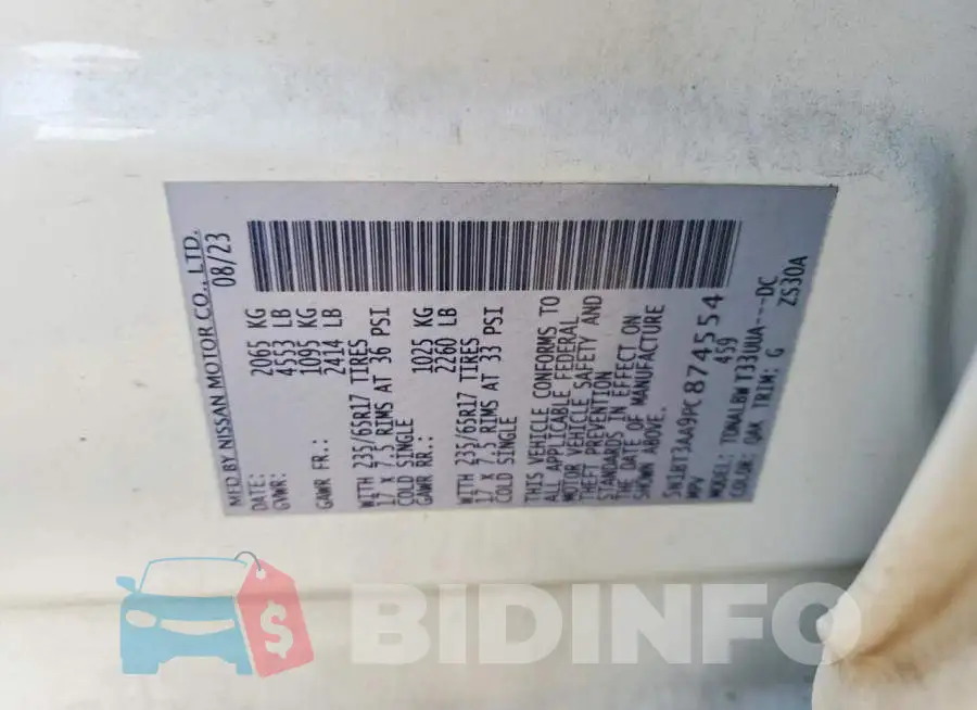 5N1BT3AA9PC874554 Photo# 13