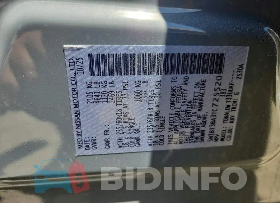5N1BT3BA3TC725520 Photo# 14