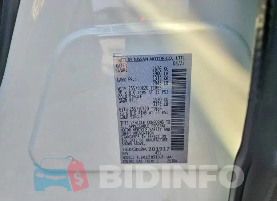 5N1DR3DG9PC201917 Photo# 13