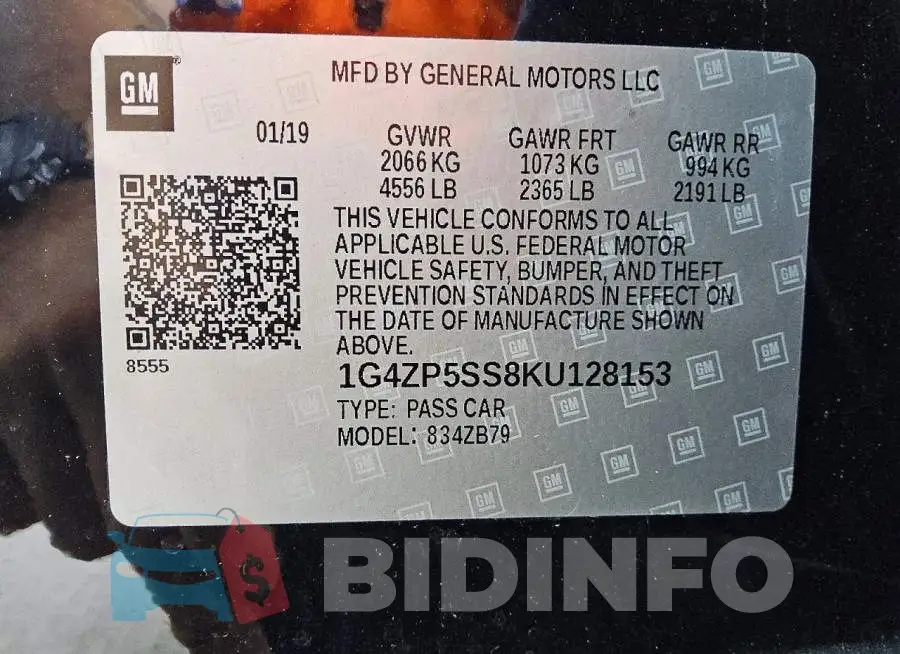 1G4ZP5SS8KU128153 Photo# 12