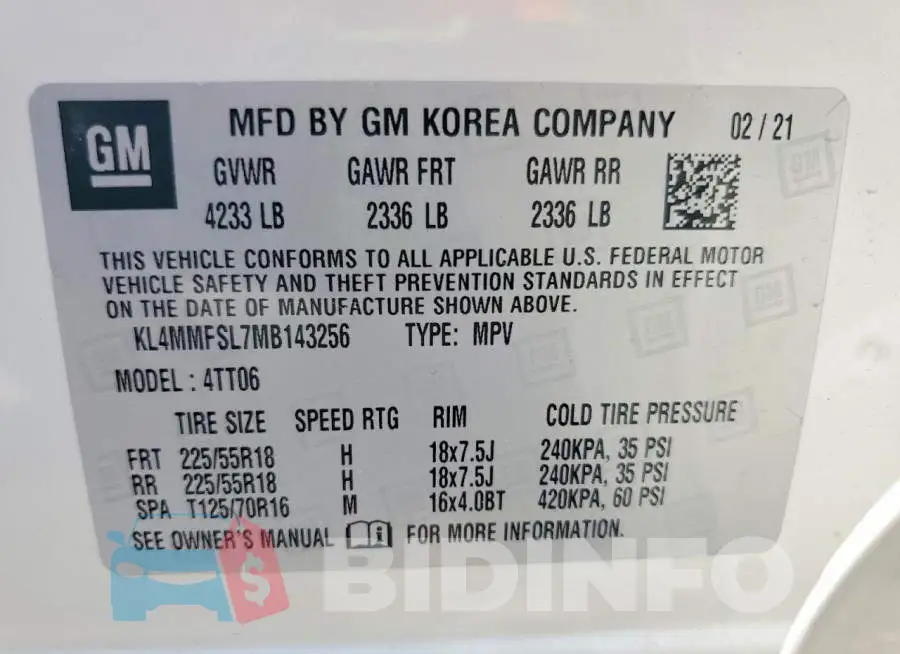 KL4MMFSL7MB143256 Photo# 14