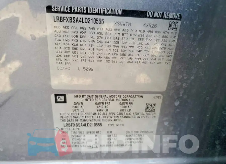 LRBFXBSA4LD210555 Photo# 12