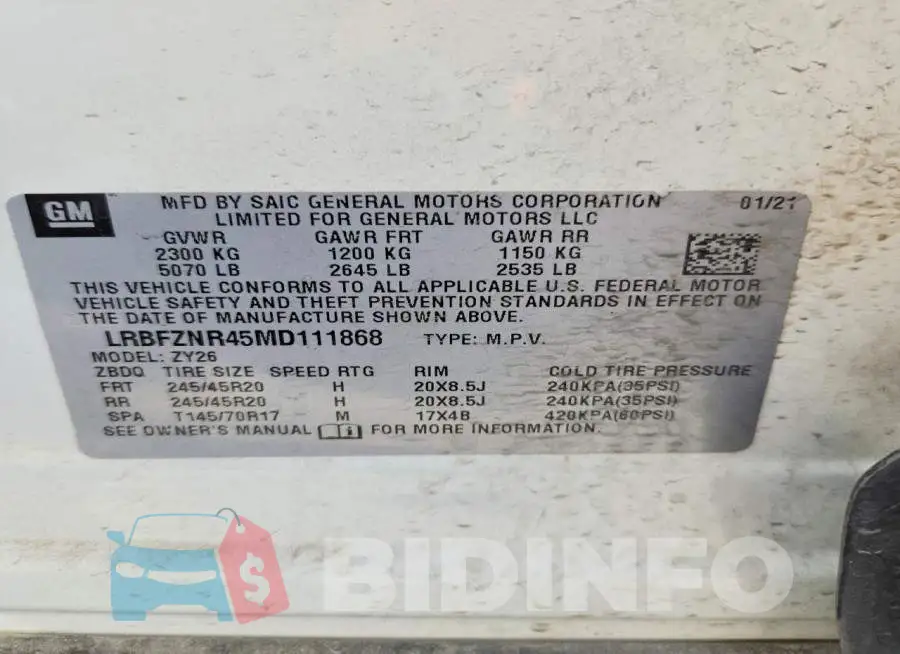 LRBFZNR45MD111868 Photo# 13