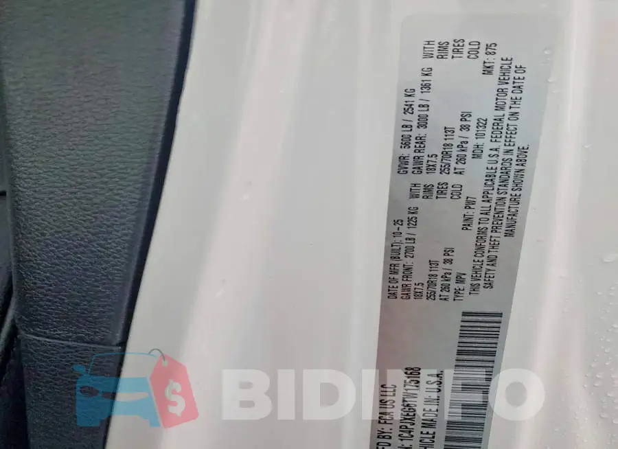 1C4PJXEG6TW175168 Photo# 13