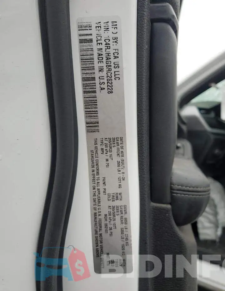 1C4RJHAG8RC262228 Photo# 13