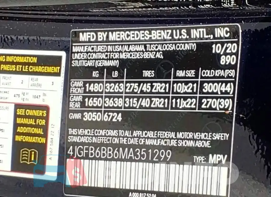 4JGFB6BB6MA351299 Photo# 10